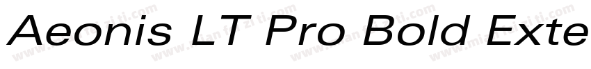 Aeonis LT Pro Bold Extended字体转换